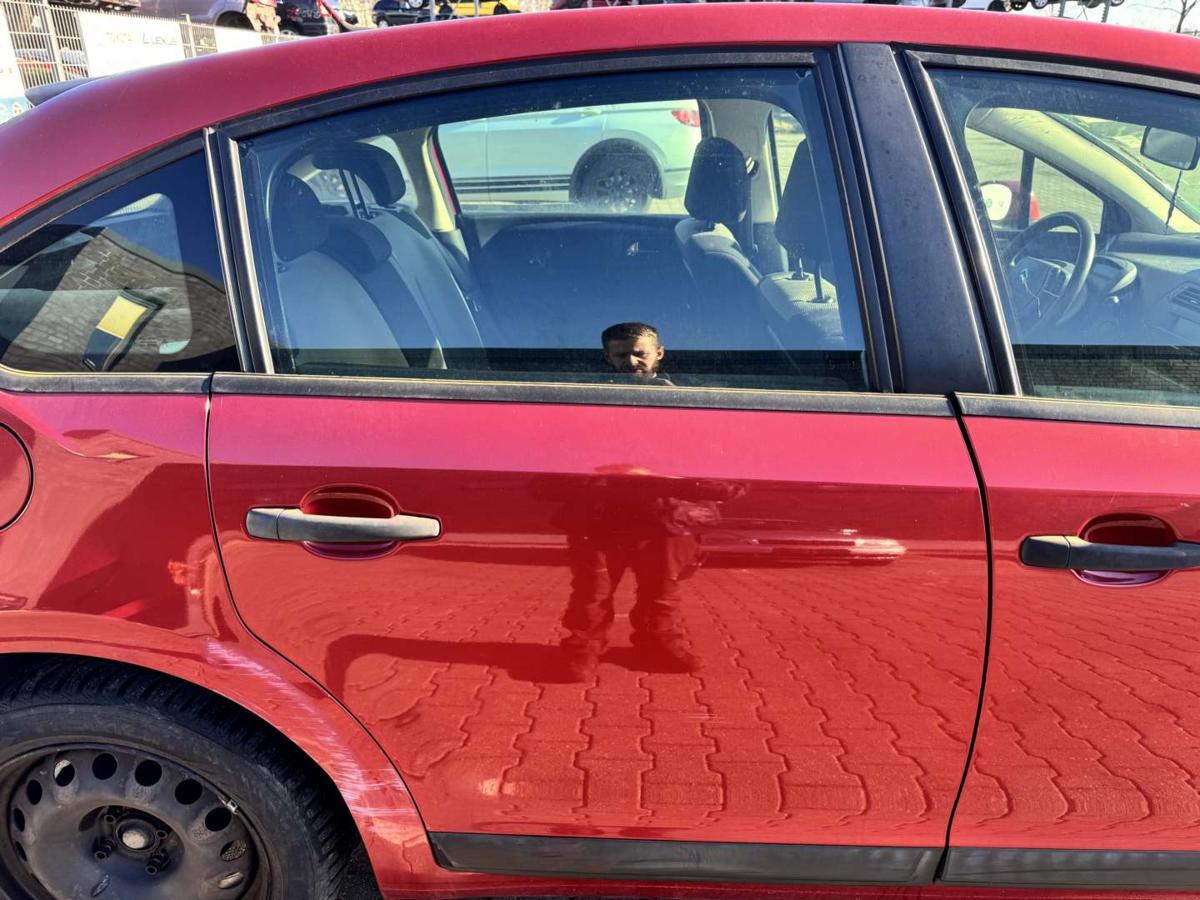 Citroen C4 original T&uuml;r hinten rechts EKQ Luziferrot Rohbau Bj.2007